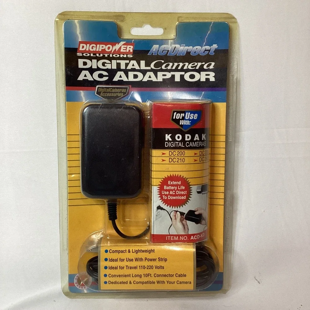AC Direct Digital Camera AC Adapter ACD KD for Kodak DC200 DC210 DC220 DC260‎